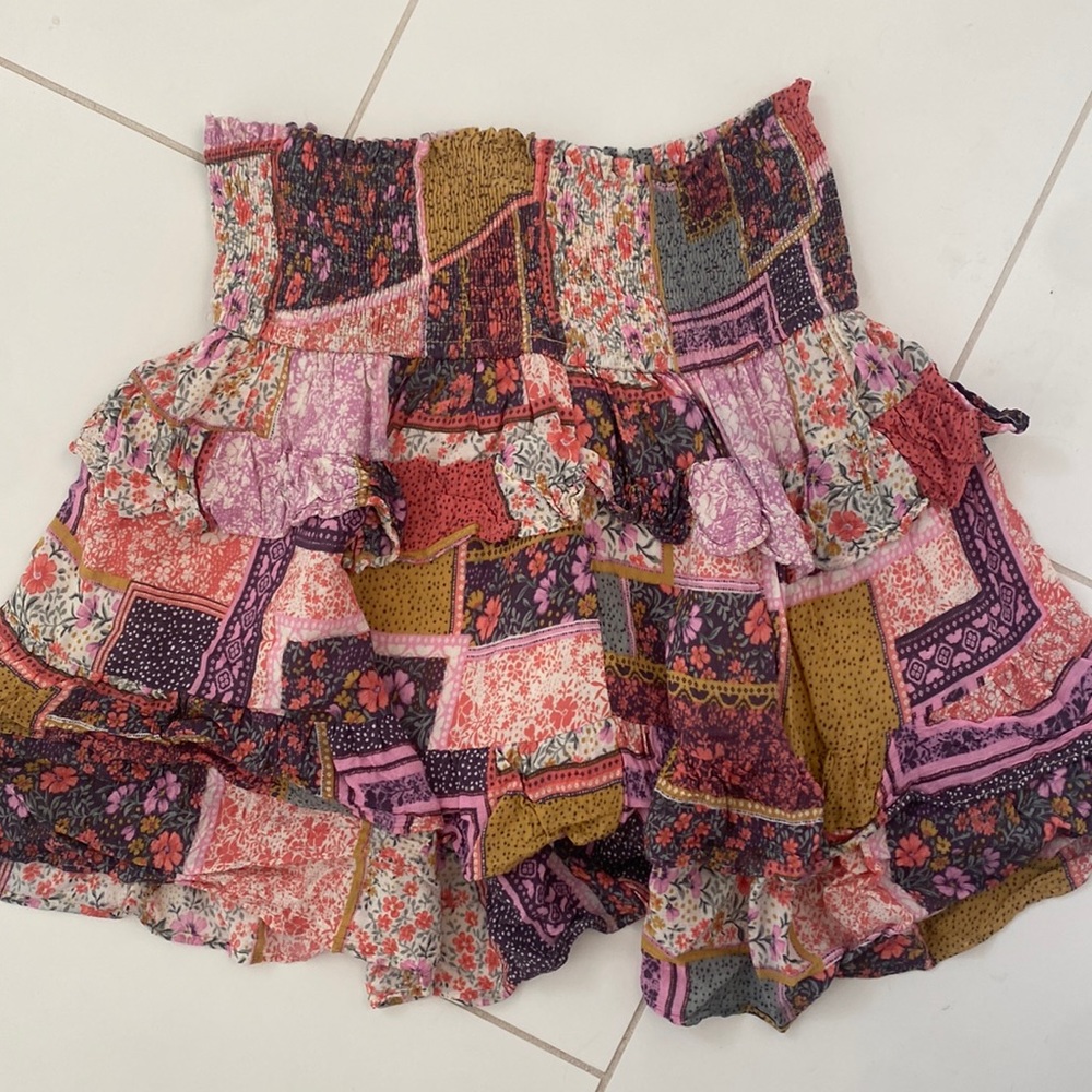 Nordstrom print mini skirt